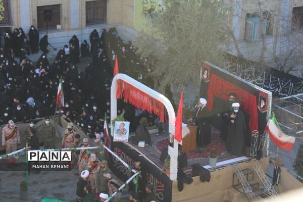 خاکسپاری دو شهید گمنام در مدرسه علمیه فاطمی