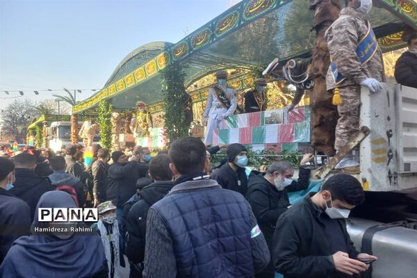 تشیع پیکرهای مطهر ۱۵۰ شهید گمنام دفاع مقدس