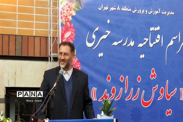 آیین افتتاح مدرسه خیر سازمتوسطه دوره اول دخترانه سیاوش زرازوند