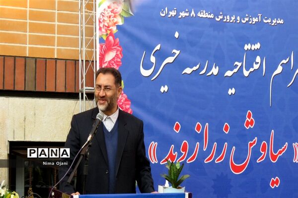 آیین افتتاح مدرسه خیر سازمتوسطه دوره اول دخترانه سیاوش زرازوند