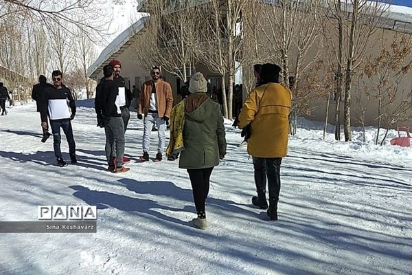 طبیعت برفی سپیدان استان فارس