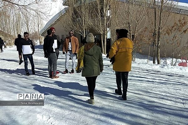 طبیعت برفی سپیدان استان فارس