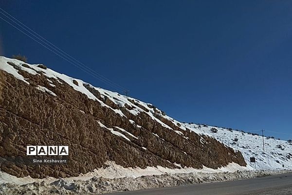 طبیعت برفی سپیدان استان فارس