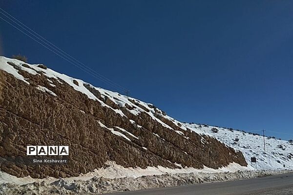 طبیعت برفی سپیدان استان فارس
