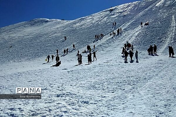طبیعت برفی سپیدان استان فارس