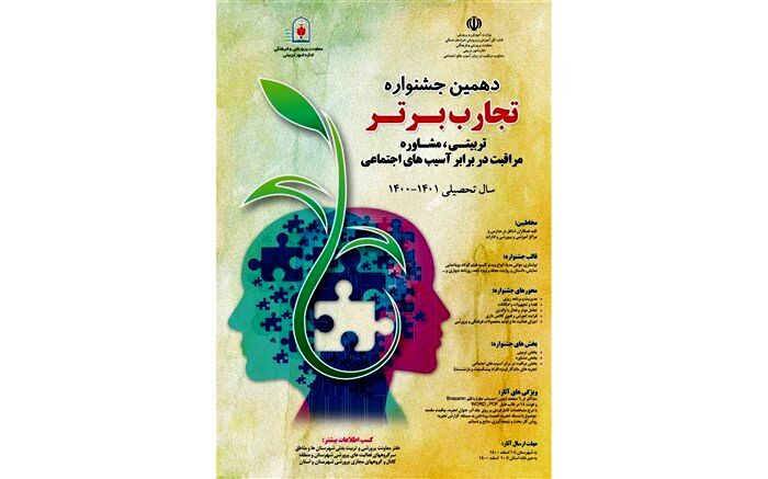 برگزاری دهمین جشنواره تجارب برتر تربیتی، مشاوره و مراقبت در برابر آسیب‌های اجتماعی