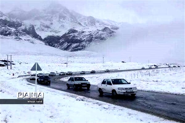 بارش برف در فریدونشهر اصفهان