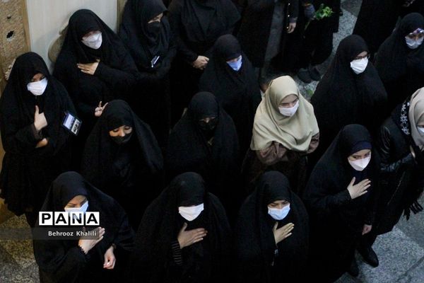 تشییع و تدفین پیکر دو شهید گمنام در محوطه وزارت کشور