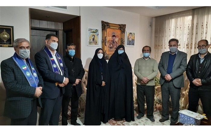 دیدار کارکنان حوزه پرورشی آموزش و پرورش ناحیه 7 مشهد با  خانواده شهید جودی ثانی