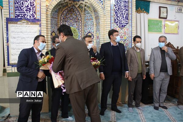 آیین تکریم و معارفه معاونان آموزش ابتدایی و پشتیبانی و توسعه مدیریت آموزش و پرورش فارس