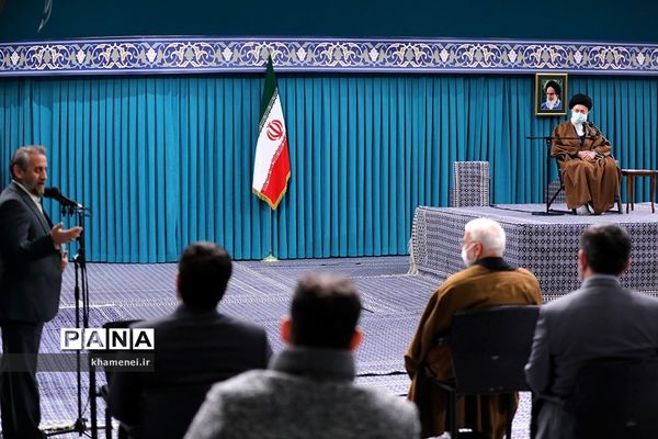 دیدار جمعی از مداحان اهل بیت(ع) با مقام معظم رهبری