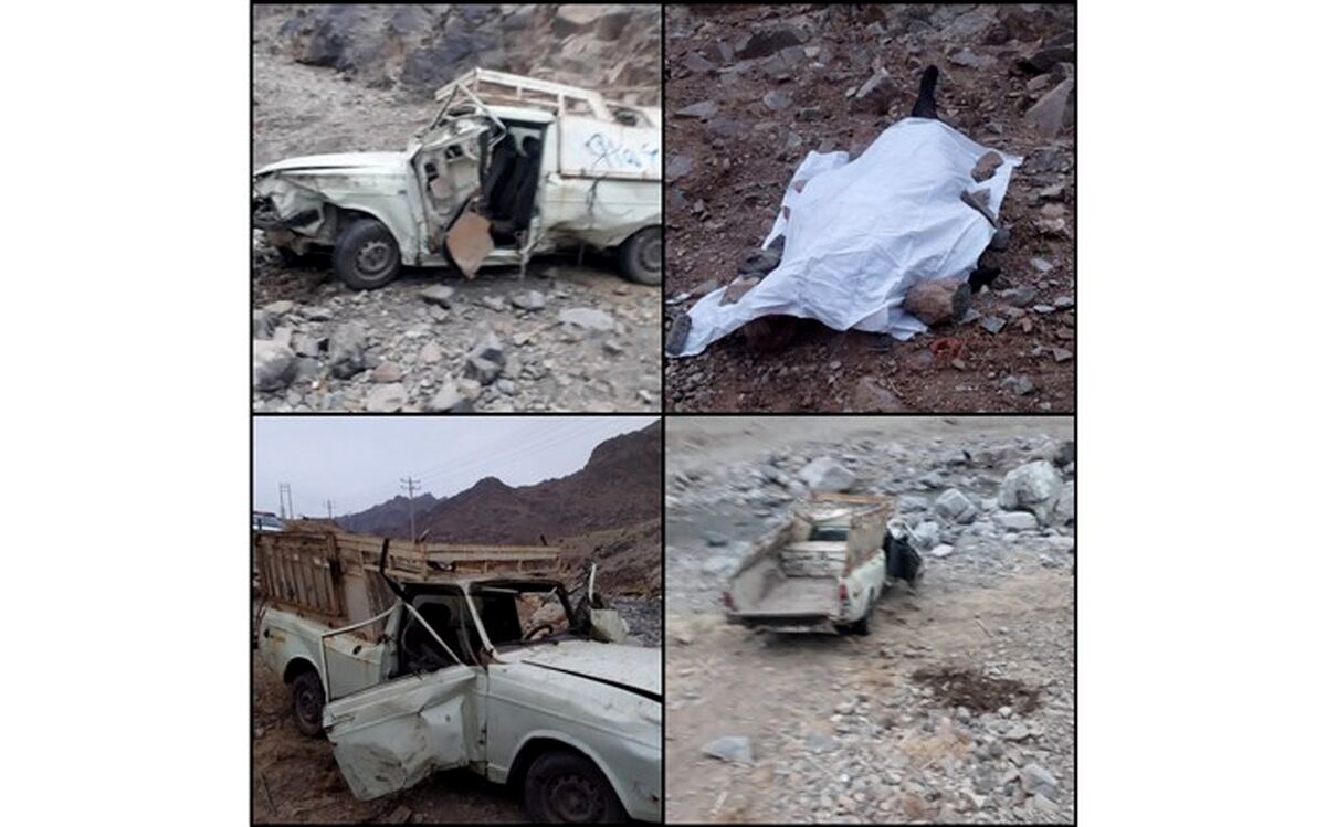 جاده زیبای کوهسرخ راننده وانت را به کام مرگ کشید