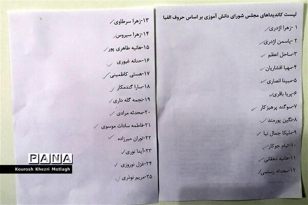 برگزاری انتخابات مجلس دانش‌آموزی در شهرستان کازرون
