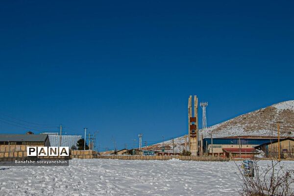 یک روز برفی در پیست اسکی سپیدان
