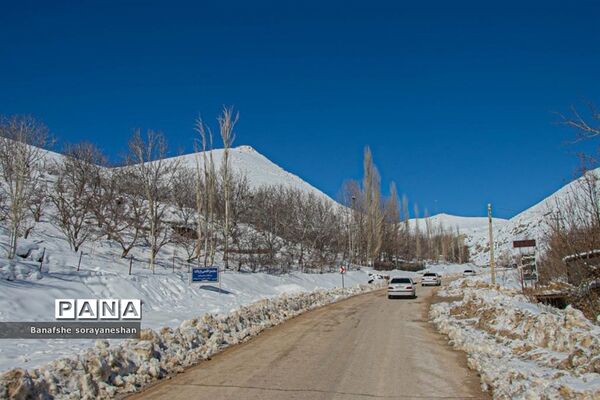 یک روز برفی در پیست اسکی سپیدان