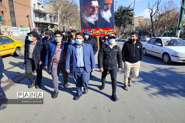 برگزاری راهپیمایی محکوم کردن جنایات رژیم آل سعود علیه مردم یمن در رودهن