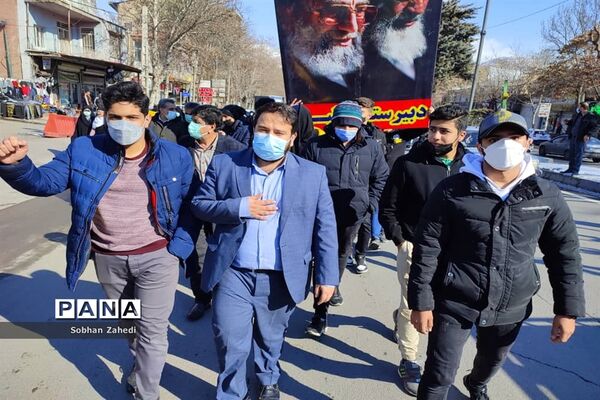 برگزاری راهپیمایی محکوم کردن جنایات رژیم آل سعود علیه مردم یمن در رودهن