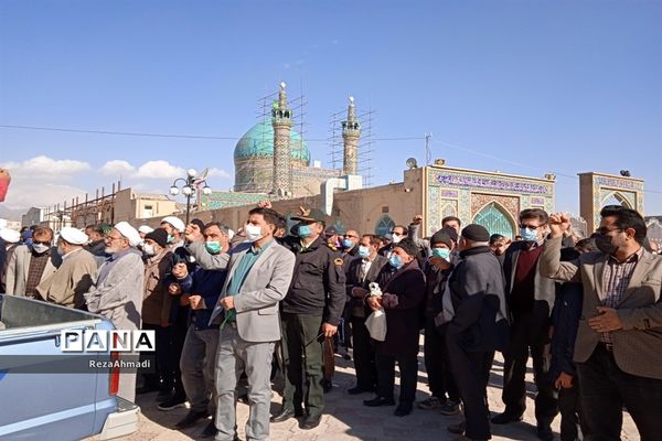 حمایت نمازگزاران جمعه کاشمر از مردم مظلوم یمن