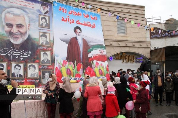 گلباران تمثال امام خمینی (ره) و شهدای انقلاب اسلامی شهرستان بهبهان