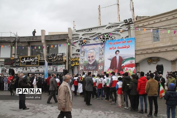 گلباران تمثال امام خمینی (ره) و شهدای انقلاب اسلامی شهرستان بهبهان