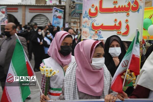 گلباران تمثال امام خمینی (ره) و شهدای انقلاب اسلامی شهرستان بهبهان
