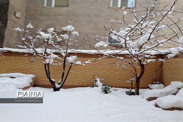 روز دل انگیز برفی درمنظریه شهرکرد