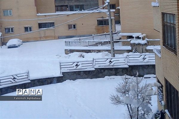 روز دل انگیز برفی درمنظریه شهرکرد