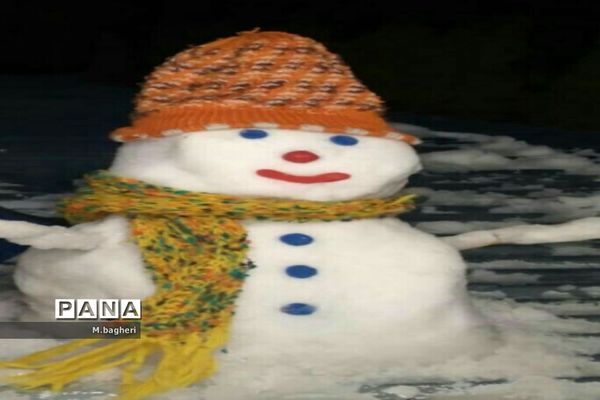 بارش برف بهانه‌ای برای برگشت آدم برفی ها