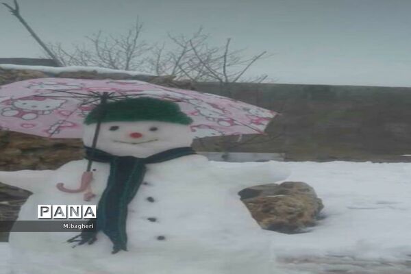 بارش برف بهانه‌ای برای برگشت آدم برفی ها