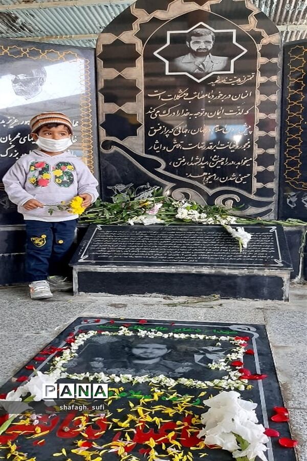 برگزاری آیین میهمانی لاله ها در گلزار مطهر شهدای امیدیه