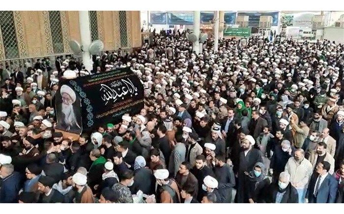 تشییع پیکر آیت الله صافی گلپایگانی در نجف اشرف