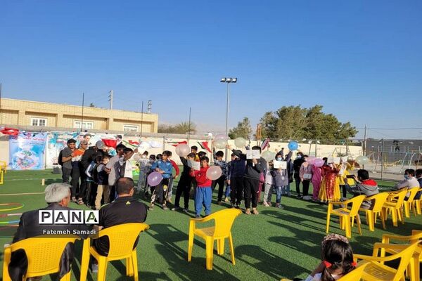 جشنواره بازی‌های بومی ومحلی در روستای لمبدان شهرستان دیر