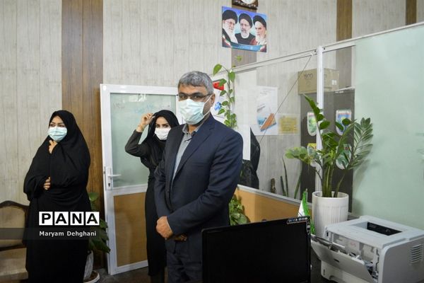 بازدید سرزده معاون تربیت بدنی و سلامت آموزش و پرورش استان بوشهر از سازمان دانش آموزی  استان