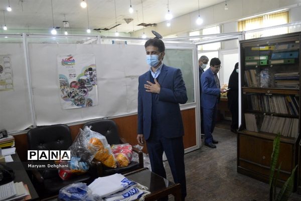 بازدید سرزده معاون تربیت بدنی و سلامت آموزش و پرورش استان بوشهر از سازمان دانش آموزی  استان