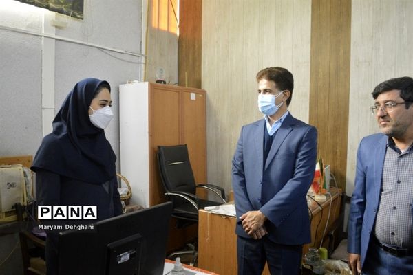 بازدید سرزده معاون تربیت بدنی و سلامت آموزش و پرورش استان بوشهر از سازمان دانش آموزی  استان