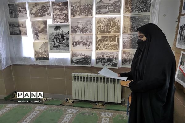 بازدید مسئول اتحادیه انجمن‌های اسلامی دانش‌آموزان مازندران از نمایشگاه مدرسه انقلاب در گلوگاه