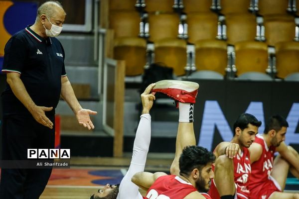 تمرین تیم ملی بسکتبال پیش از رقابت های مقدماتی جام جهانی