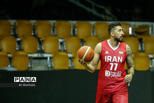 تمرین تیم ملی بسکتبال پیش از رقابت های مقدماتی جام جهانی