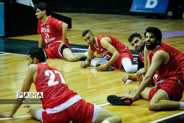 تمرین تیم ملی بسکتبال پیش از رقابت های مقدماتی جام جهانی