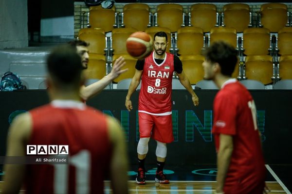 تمرین تیم ملی بسکتبال پیش از رقابت های مقدماتی جام جهانی
