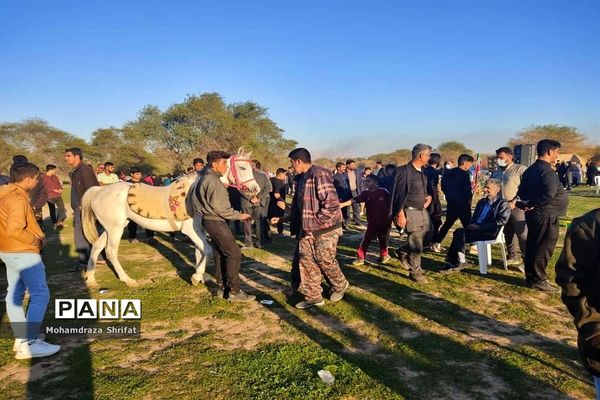 جشنواره بازی‌های بومی محلی در روستای گدارچیتی از توابع شهرستان امیدیه