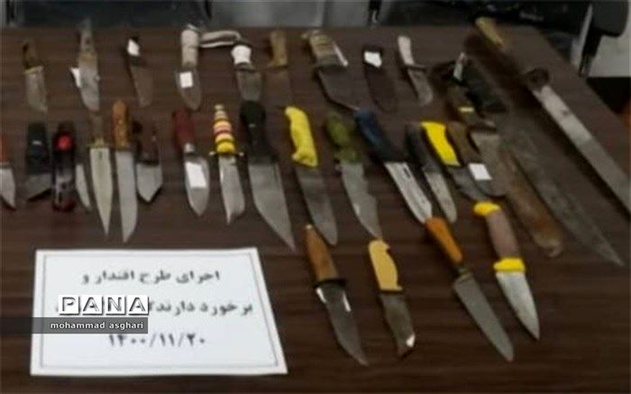 دستگیری اوباش و مخلان امنیت در بهارستان