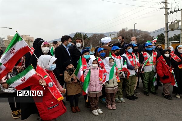 راهپیمایی یوم الله ۲۲بهمن در شهر قدس