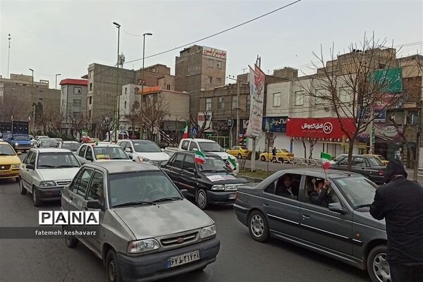 راهپیمایی۲۲بهمن در شهر قدس