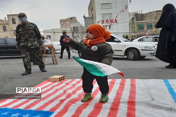 راهپیمایی۲۲بهمن در شهر قدس