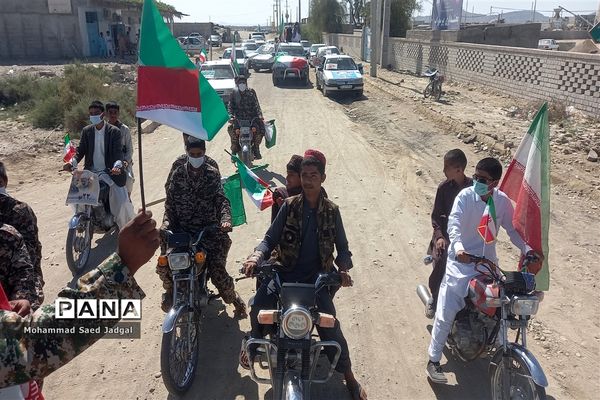 راهپیمایی خودرویی و موتوری ۲۲ بهمن در پیر سهراب