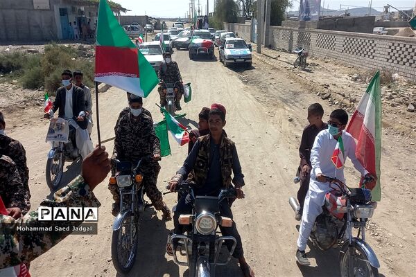 راهپیمایی خودرویی و موتوری ۲۲ بهمن در پیر سهراب