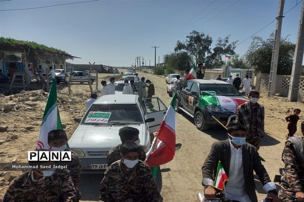 راهپیمایی خودرویی و موتوری ۲۲ بهمن در پیر سهراب