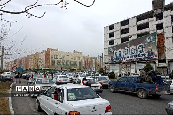 راهپیمایی خودرویی ۲۲ بهمن در پاکدشت
