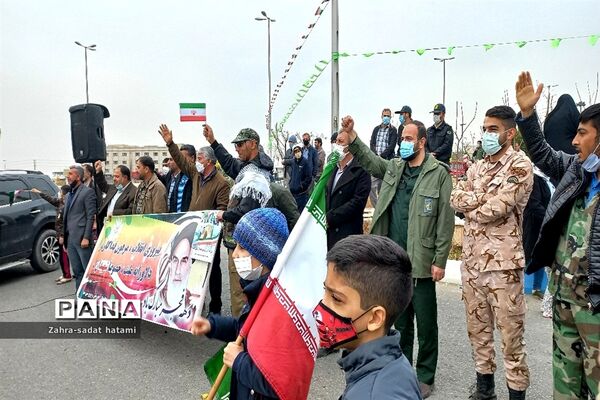 راهپیمایی خودرویی ۲۲ بهمن در پاکدشت